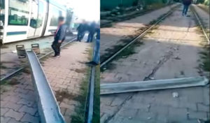 Tunisie – vidéo : Le déraillement du métro n°1 filmé par les citoyens