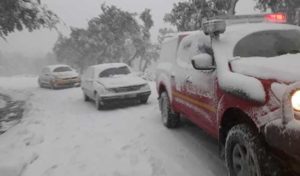 Kasserine : Chute de neige à Thala et Laâyoune