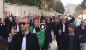 Algérie : Manifestation des avocats pour la démocratie (vidéo)
