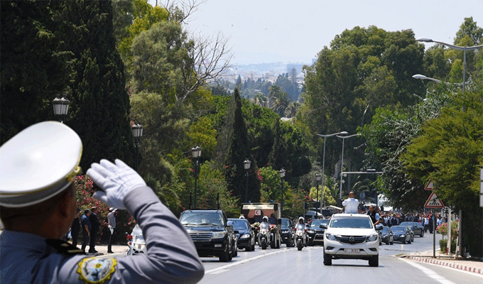 Tunisie: Le cortège funèbre de Caïd Essebsi quitte le Palais de Carthage