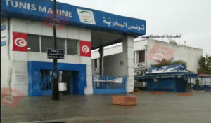 Tunisie – en photo : Inondation au niveau de la gare du TGM