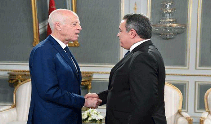 Kais Saied reçoit le président du parti Al Badil, Mehdi Jomaa