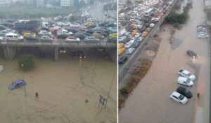 Tunisie : la pluie cause des embouteillages