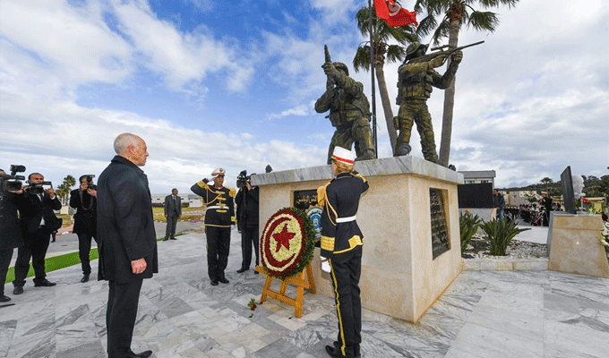 Kais Saied préside le 4e anniversaire de la mort des martyrs de la garde présidentielle