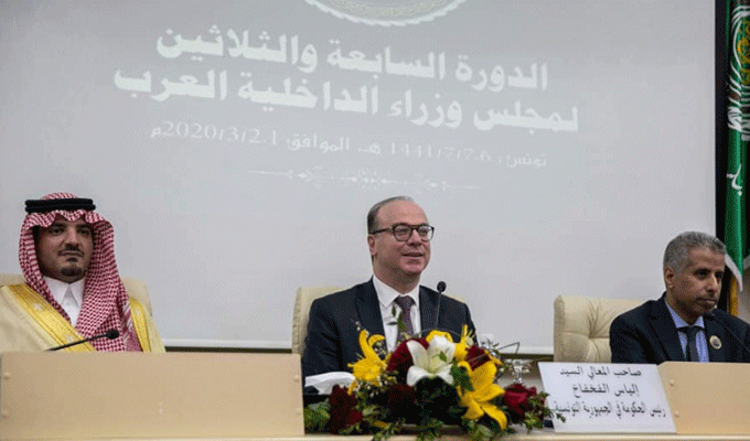 Elyes Fakhfakh préside l’ouverture de la 37ème session du Conseil des ministres arabes de l’Intérieur