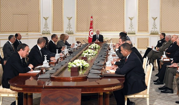 Tunisie: Le chef de l’Etat préside la réunion du conseil de sécurité nationale