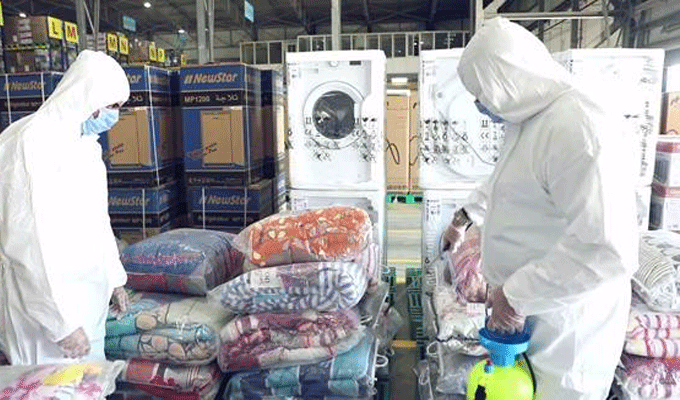 Coronavirus: Aide logistique de la société Magasin Général aux hôpitaux La Rabta et Abderrahmane Mami 