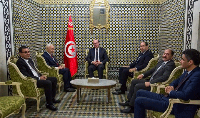 Elyes Fakhfakh se réunit avec les chefs de partis et groupes parlementaires de la coalition gouvernementale