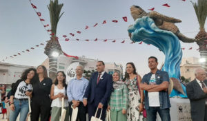 Une statue d’une tortue de mer “Caretta Caretta” inaugurée au Kram (photos)