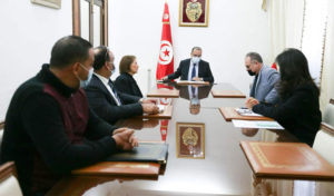 Mechichi s’entretient avec une délégation de l’organisation tunisienne de défense des personnes porteuses de handicap