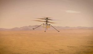 Espace : Pour la première fois dans l’histoire, un hélicoptère effectue un court vol sur Mars