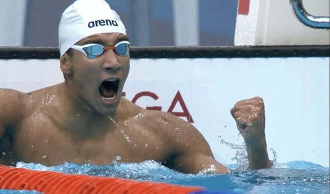 JO Tokyo: Ayoub Hafnaoui remet son maillot au musée Olympique