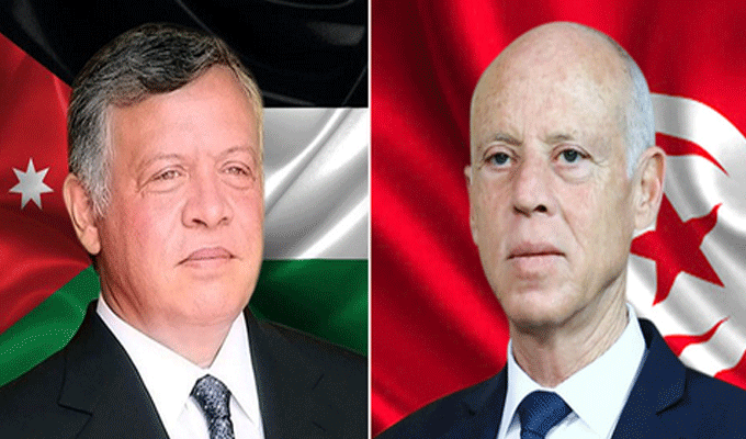 Tunisie: Le président Saied et le Roi de Jordanie échangent les vœux de l’Aïd