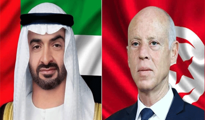 Tunisie: Le chef de l’Etat s’entretient avec le Prince héritier d’Abou Dhabi