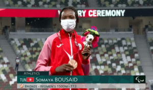 Paralympique Tokyo 2020 : Le bronze pour la Tunisienne Soumaya Bousaid