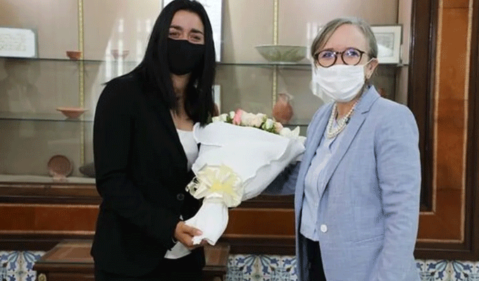 Tunisie – Gouvernement: La cheffe du gouvernement recoit Ons Jabeur