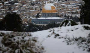 Jérusalem sous la neige (photos)