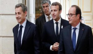 Guerre en Ukraine : Macron en réunion avec Sarkozy et Hollande