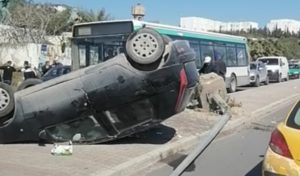 Tunisie : Un accident sur la route de Meftah Saadallah