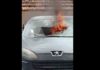 Tunisie : Une voiture explose et prend feu (vidéo)