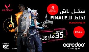 OoredooEZ CUP – Tournoi Valorant: Ooredoo offre une cagnotte de 35 000 dinars  