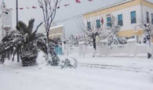 Tunisie – Chute de neige: Suspension des cours dans les établissements scolaires d’Ain Draham et Aïn Soltane