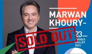 Le concert de Marwan Khoury affiche complet depuis une semaine!