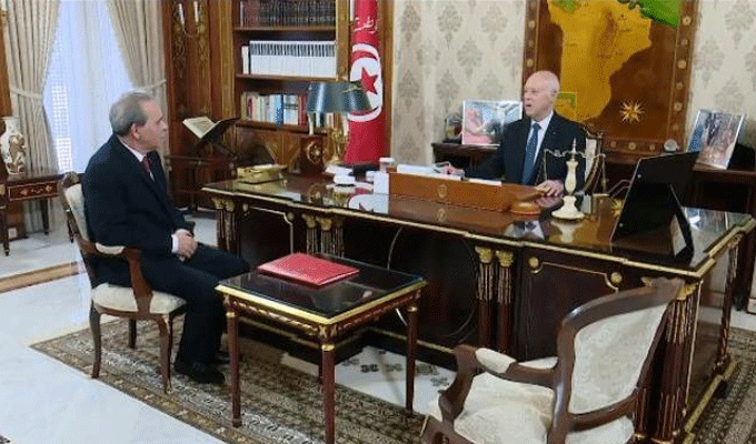 Entretien entre Kaïs Saïed et Ahmed Hachani