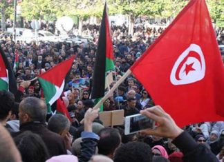 Tunis : marche nationale vers l’avenue Habib Bourguiba en soutien à la résistance palestinienne