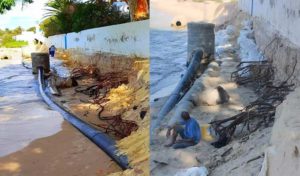 Nabeul : L’érosion marine menace la plage de Yasmine Hammamet (photos)