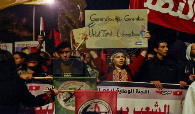 Place Habib Bourguiba, un rassemblement à la mémoire de la Terre palestinienne