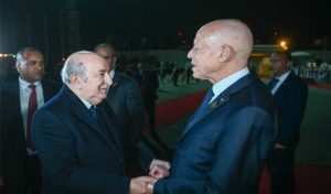 Les présidents algérien et libyen quittent Tunis