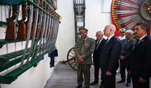 Kais Saied visite  le Musée militaire national , Palais de la rose  à la Manouba