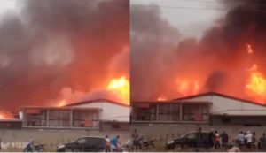 Slimane Boucharay : un incendie ravage la zone industrielle