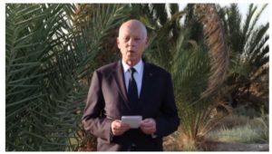 Depuis Borj El Khadhra, Kaïs Saïed annonce sa candidature pour la présidentielle