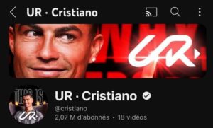 “U R Cristiano” : Ronaldo marque l’histoire sur YouTube avec un million d’abonnés en une heure !