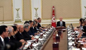Kaïs Saïed préside la réunion du conseil des ministres