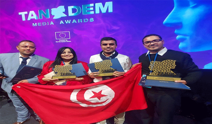 Cinq journalistes tunisiens primés au TANDEM DijiArt