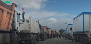 Rafah : acheminement de maisons mobiles et d’équipements lourds vers Gaza (vidéo)