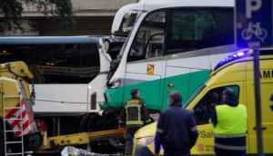 Barcelone : 50 blessés dans un accident impliquant deux autocars touristiques