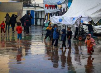 Gaza : l’UNRWA alerte sur une crise humanitaire aggravée par les pluies